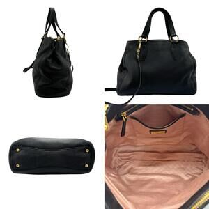 Miu Miu bag handbag black leather shoulder